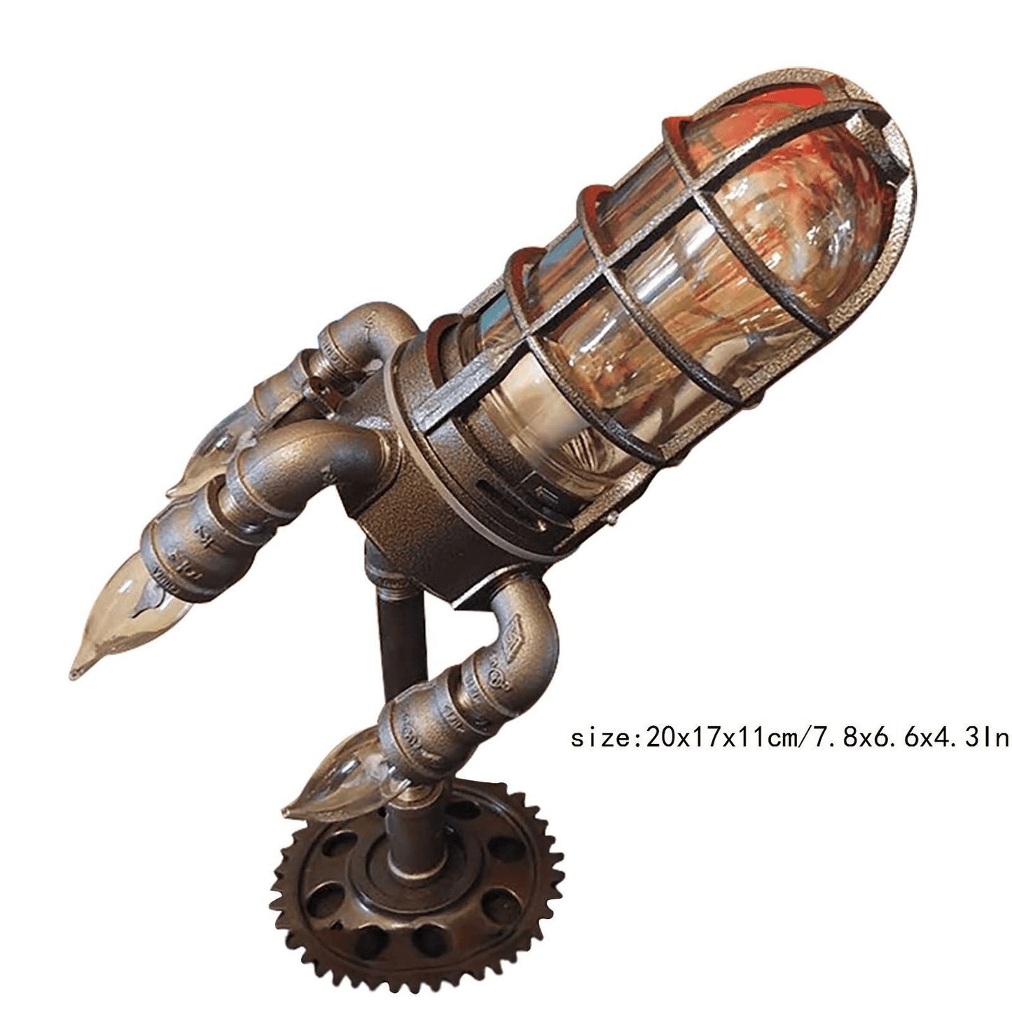 Lifefox™ - Steam Punk Rocket Lamp